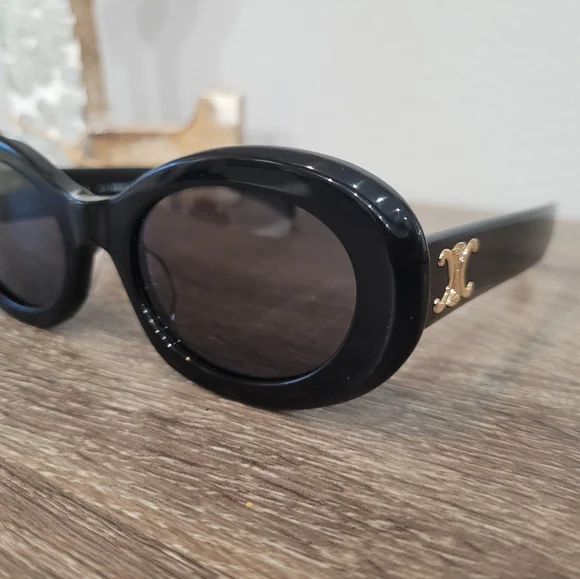 CELINE TRIOMPHE OVAL SUNGLASSES - Picture 2 of 12